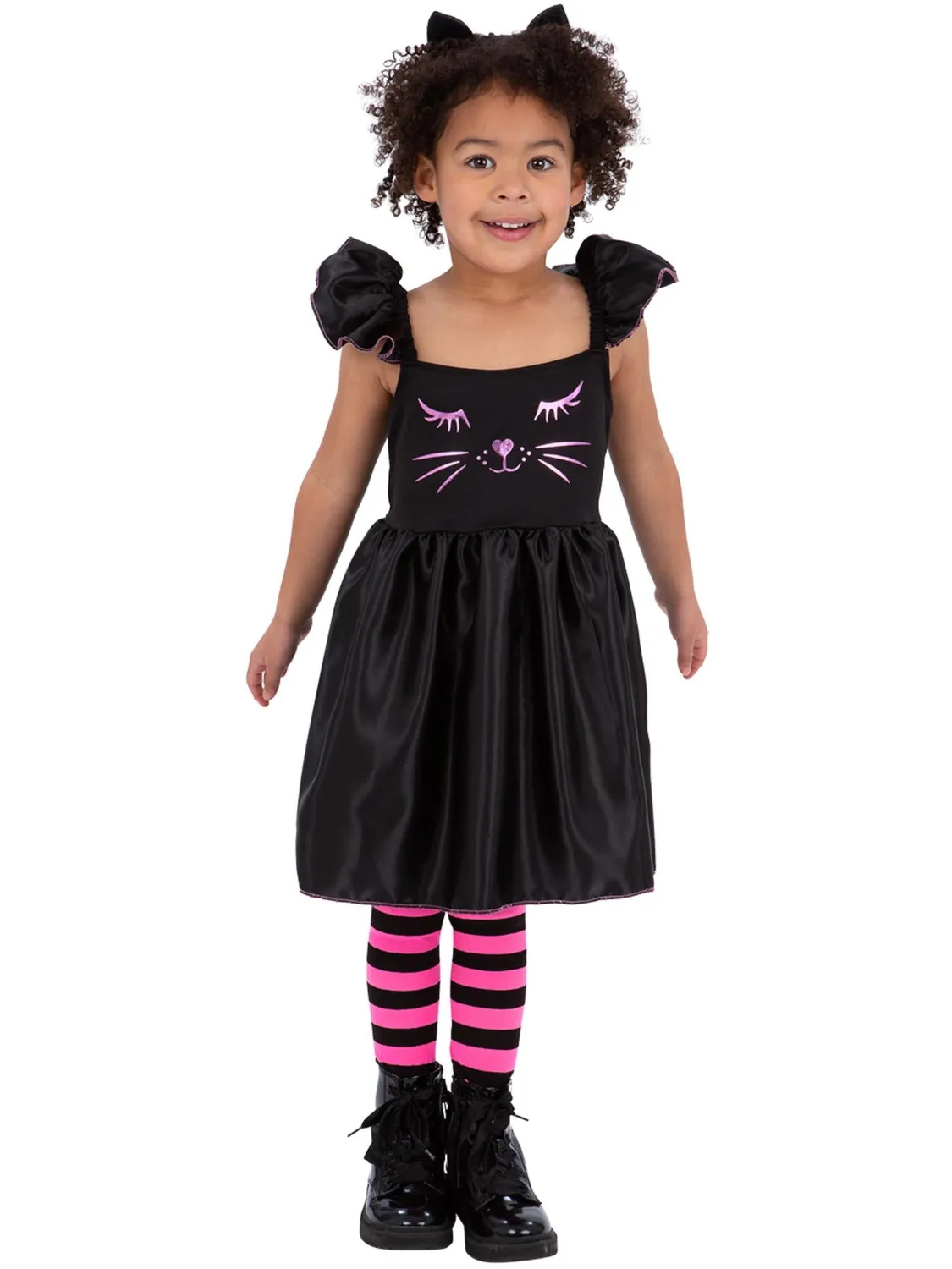 Smiffys Toddler Cat costume gatto 1-2 anni bambina nero