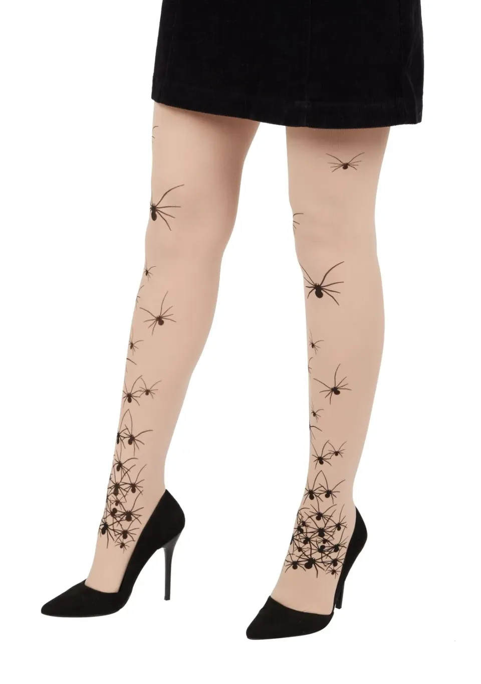 P'tit Clown Re22171 collant bianco ragni Halloween