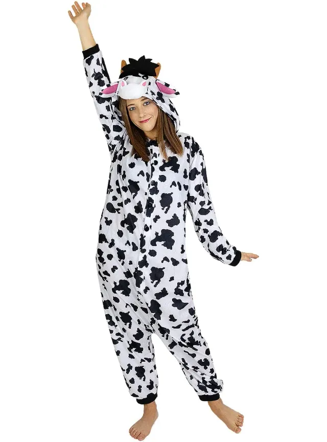 Funidelia Mucca onesie costume adulto S-M multicolore