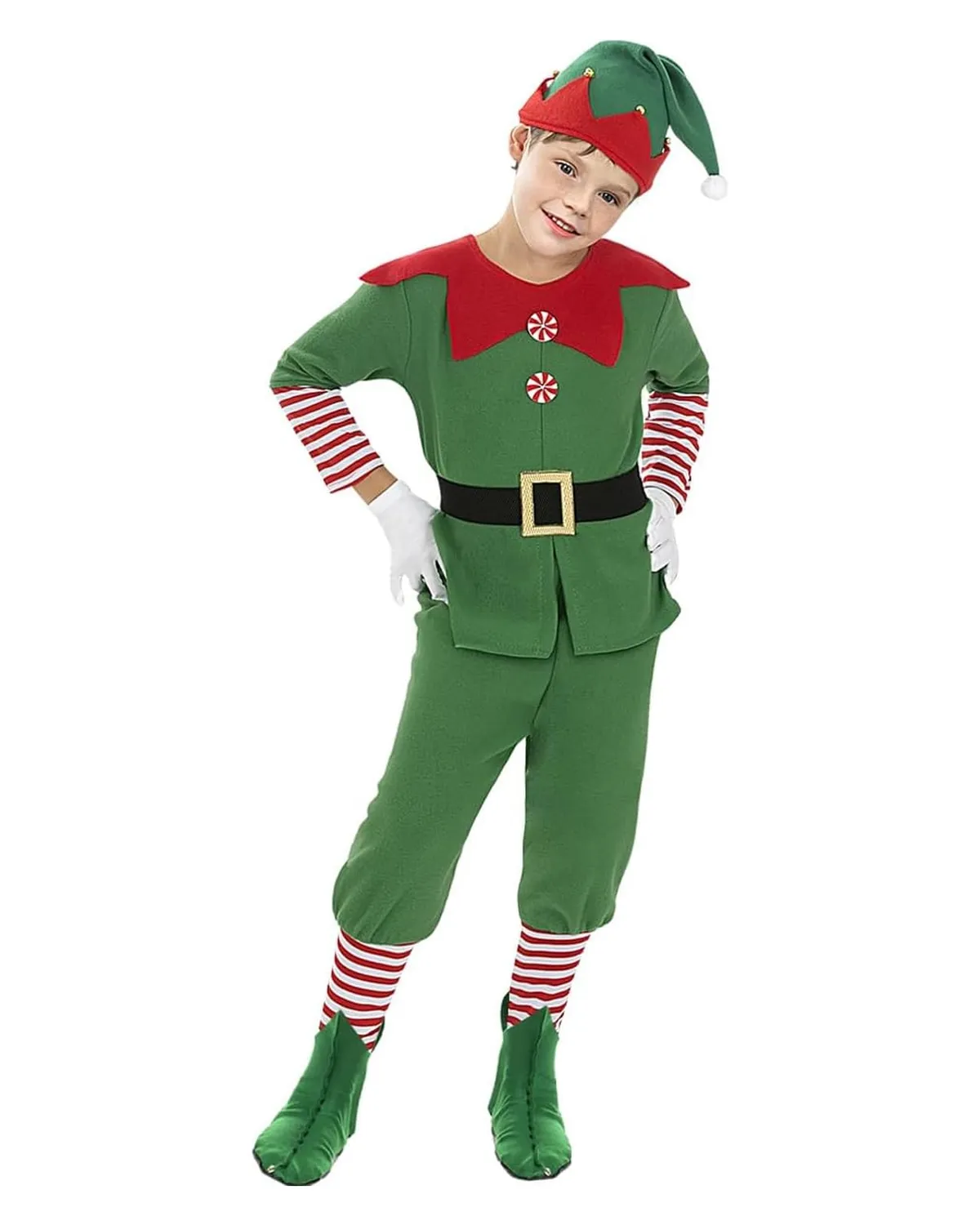Funidelia Elfo Natalizio costume bambino verde aiutante