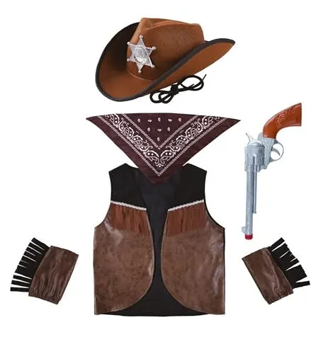 P'tit Clown 21010 Set Cowboy Bambino Taglia Unica Carnevale