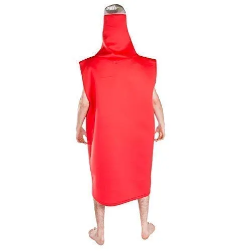 Bodysocks Costume Ketchup adulto taglia unica rosso
