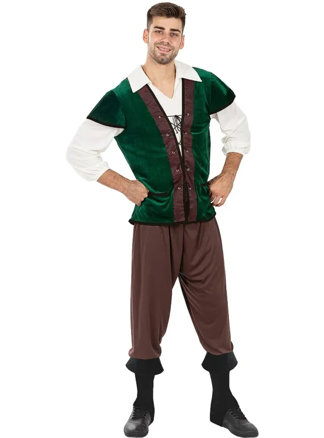 Funidelia Campagnolo Medievale costume uomo L marrone