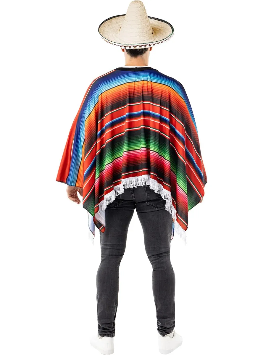 Funidelia Messico Poncho Uomo Marrone Accessorio