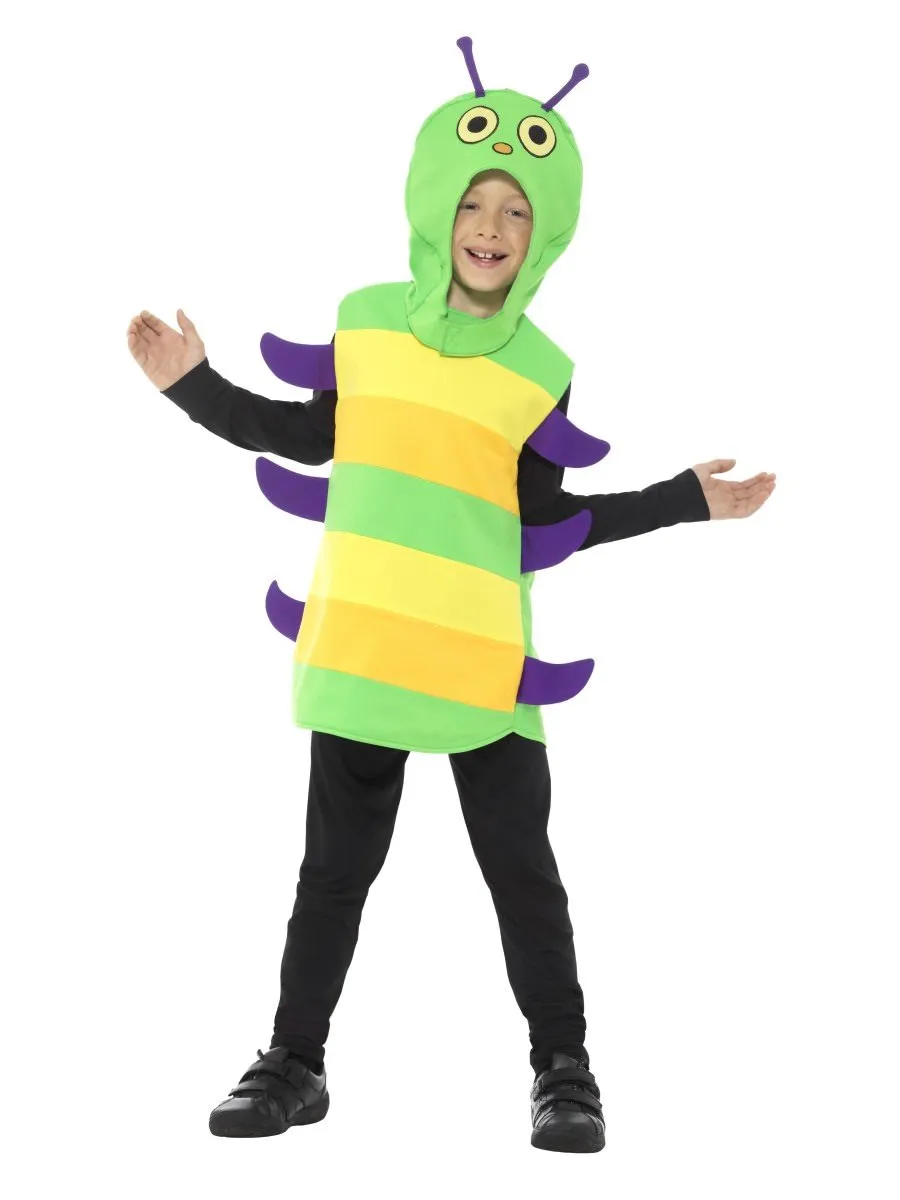 Smiffys Costume Bruco Multicolore Bambina con Copricapo