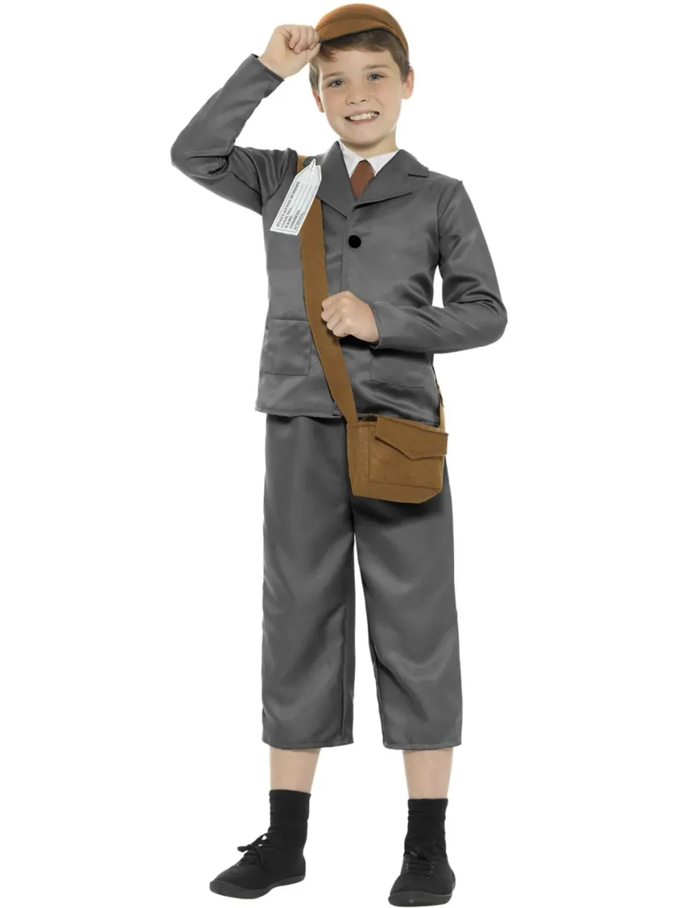 Smiffys Evacuee Boy Costume bambino sfollato Medium 7-9 anni