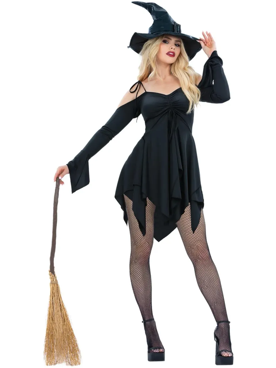 Smiffys Witch Costume costume strega nero donna taglia M