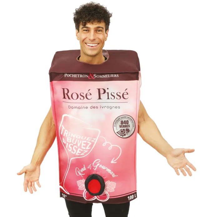 P'tit Clown Bottiglie Super Pastis costume adulto taglia unica