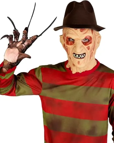 Funidelia Freddy Krueger Cappello Ufficiale Costume Nero