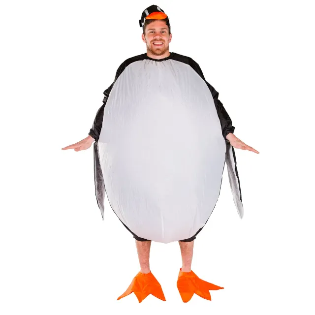 Bodysocks Pinguino Costume Gonfiabile Adulto con Accessori