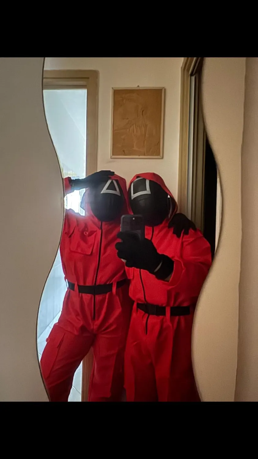 Funidelia Squid Game tuta costume adulto maschera triangolo
