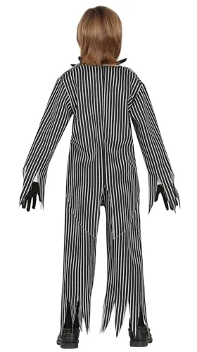 Guirca Costume Signore Scheletro Bambini Bianco Nero 10-12
