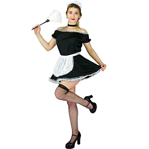 SEA HARE Cameriera Francese Costume Donna Classico
