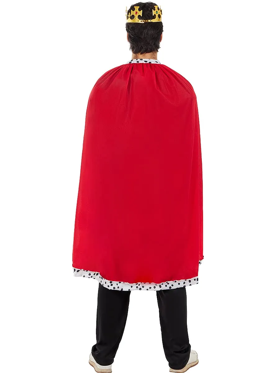 Funidelia Re mantello uomo rosso medievale