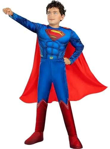Funidelia Superman deluxe costume bambino 3-4 anni blu