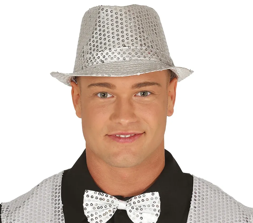 Fiestas Guirca Cappello Cinese Mandarino Argento Taglia Unica