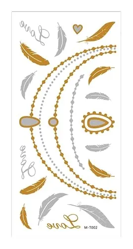 P'tit Clown 23739 Tatuaggi Oro Argento Temporanei