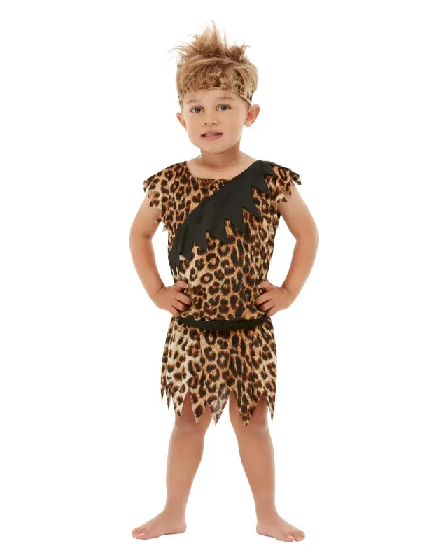 Funidelia Cavernicola costume bambino 7-9 anni marrone