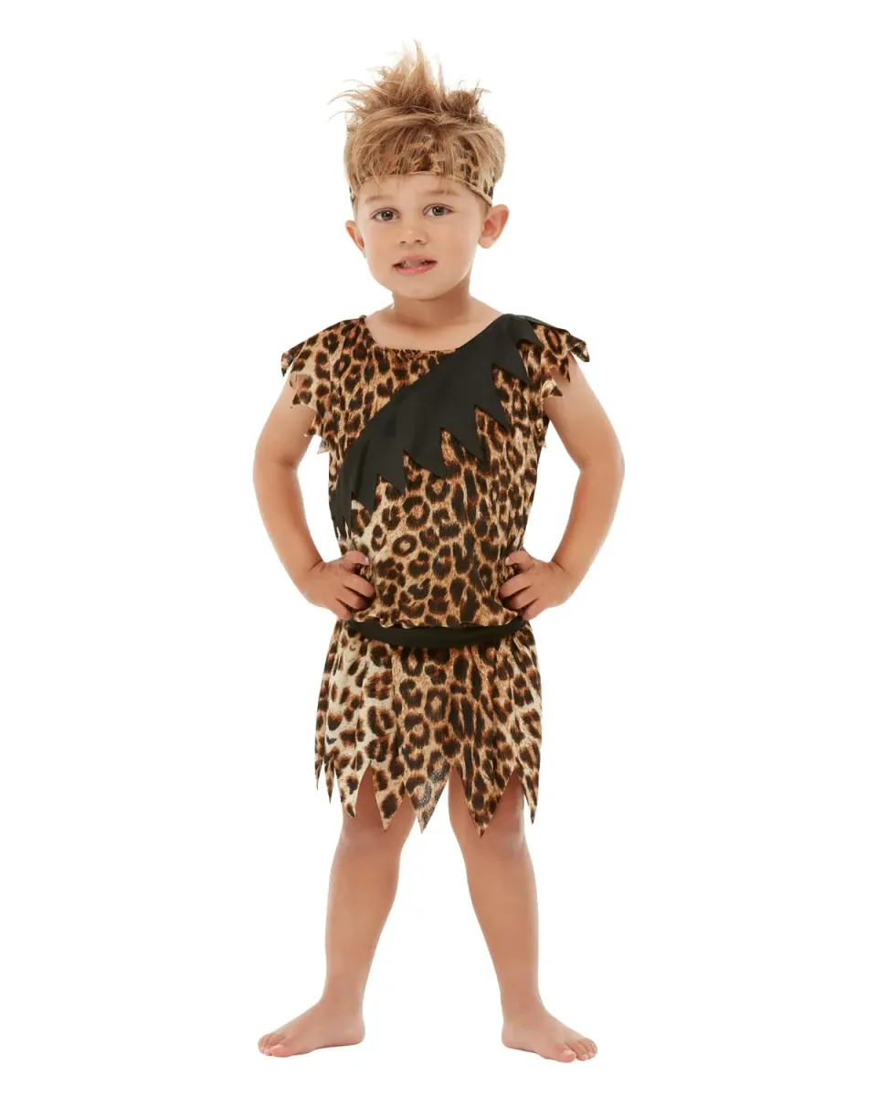 Funidelia Cavernicola costume bambino 7-9 anni marrone