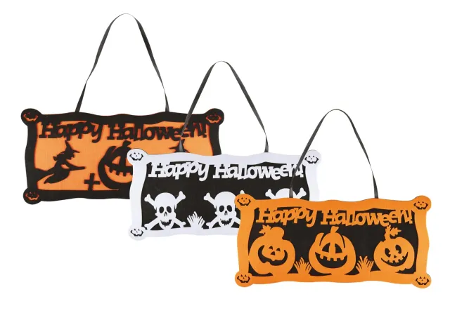 P'tit Clown Targa Porta Halloween Feltro Modello Casuale Festa