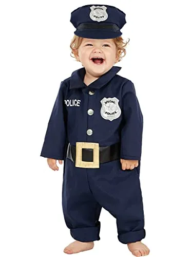 Funidelia Poliziotto costume bebè 12-24 mesi nero