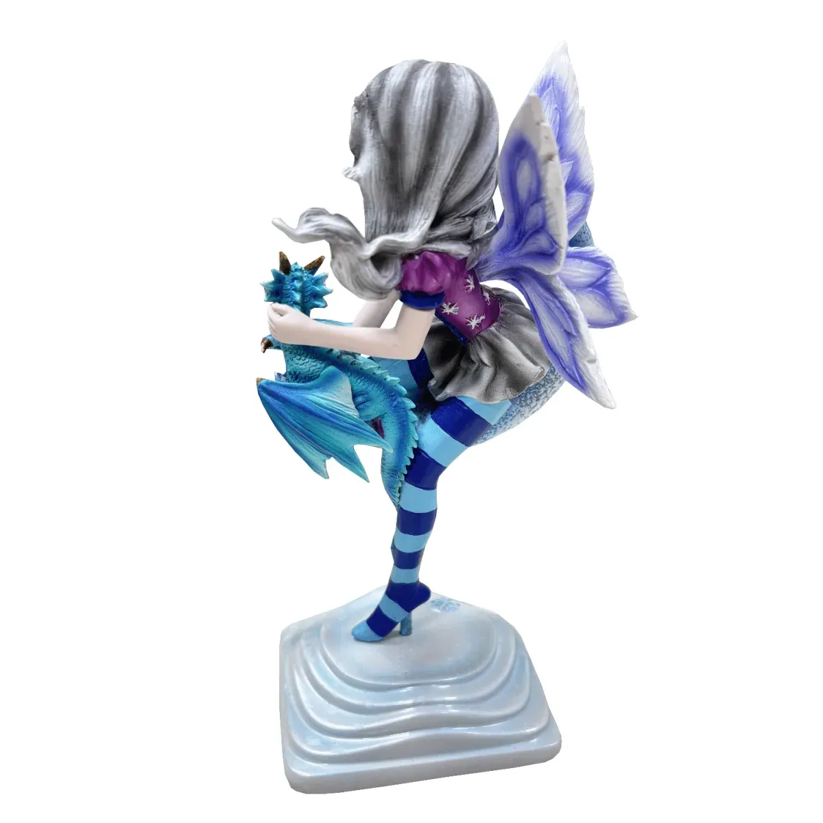 La Bottega di Merlino Fata e Drago statuetta luna 16 cm