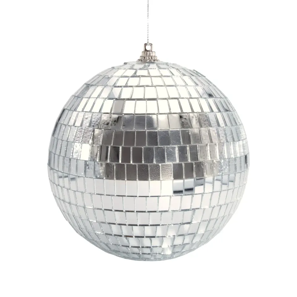 P'tit Clown 23457 palla da discoteca 15 cm argento sfaccettata