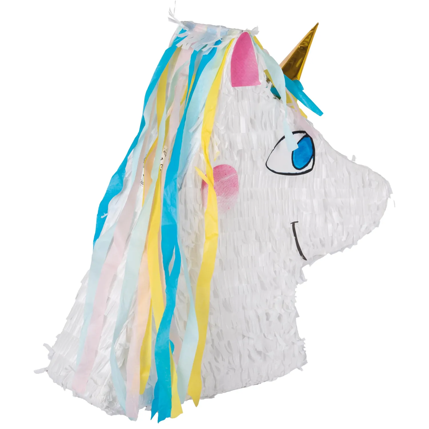 P'tit Clown 22913 piñata testa unicorno 38,7x43,3 cm da riempire