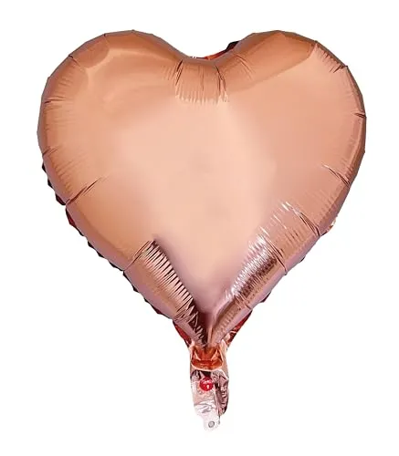 P'tit Clown Palloncino a Cuore Argento foil