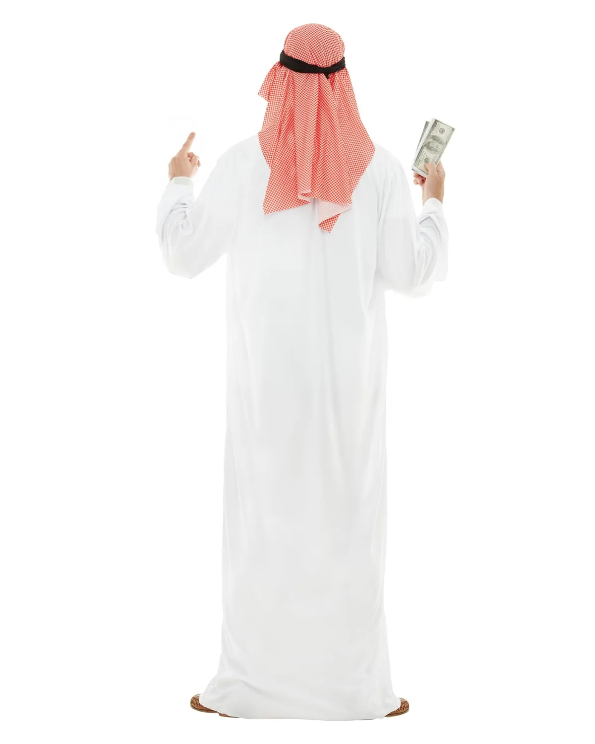 Funidelia Costume Arabo Bianco S con Foulard Uomo
