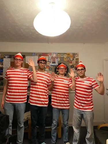 Smiffys Where's Wally Kit Costume Uomo M a Righe