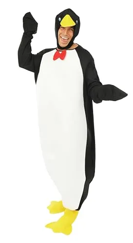 P'tit Clown 23967 Costume Pinguino Adulto Taglia Unica