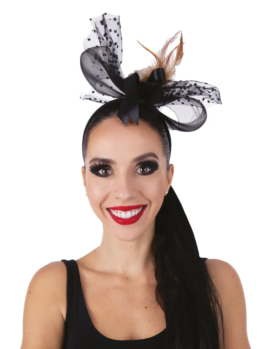 P'tit Clown cerchietto Halloween vintage nero
