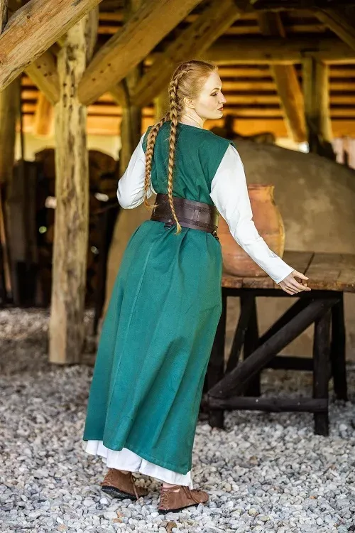 La Bottega di Merlino Gerda sopravveste verde M cotone