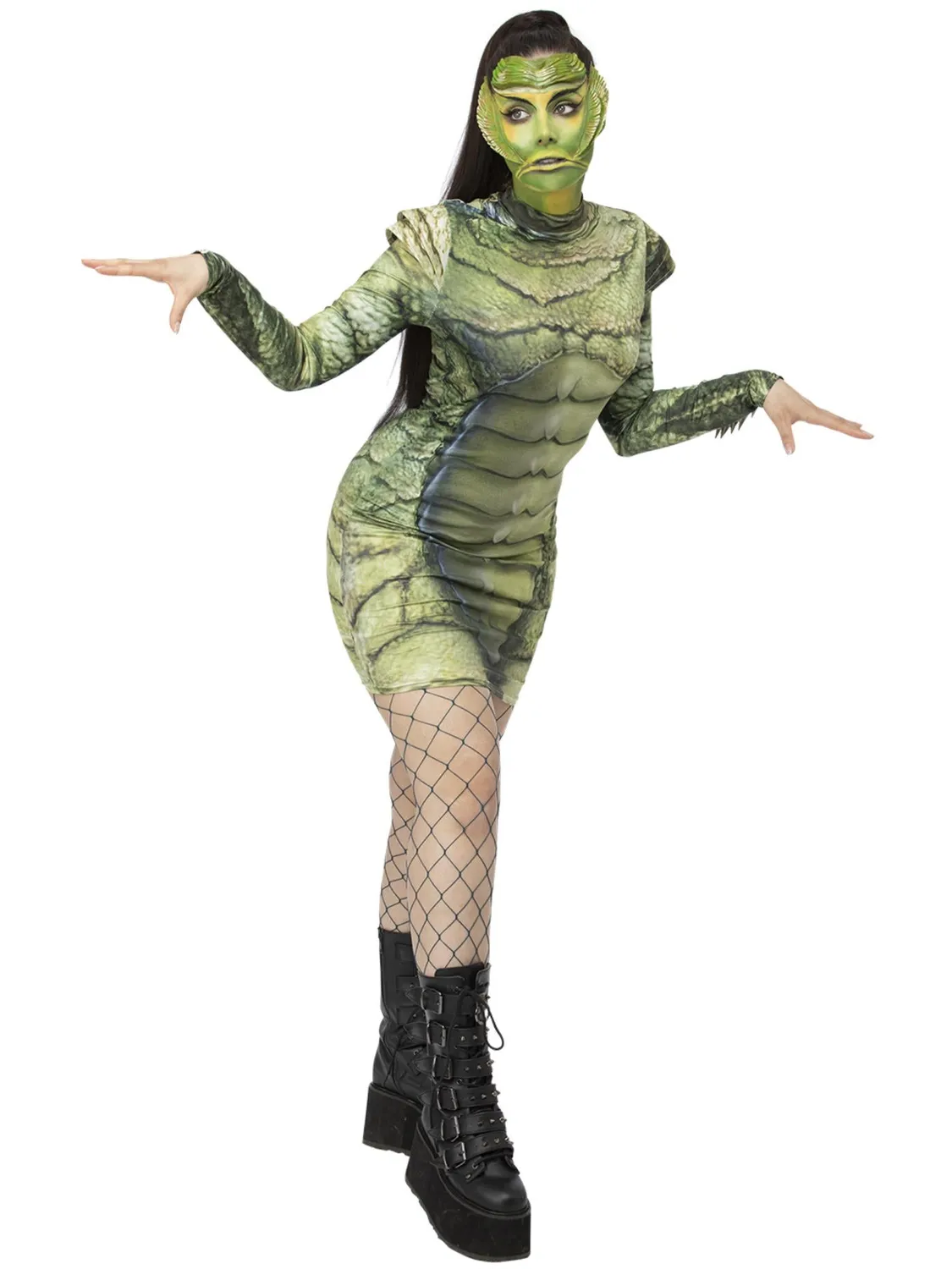 Smiffys Universal Monsters Creature costume donna verde