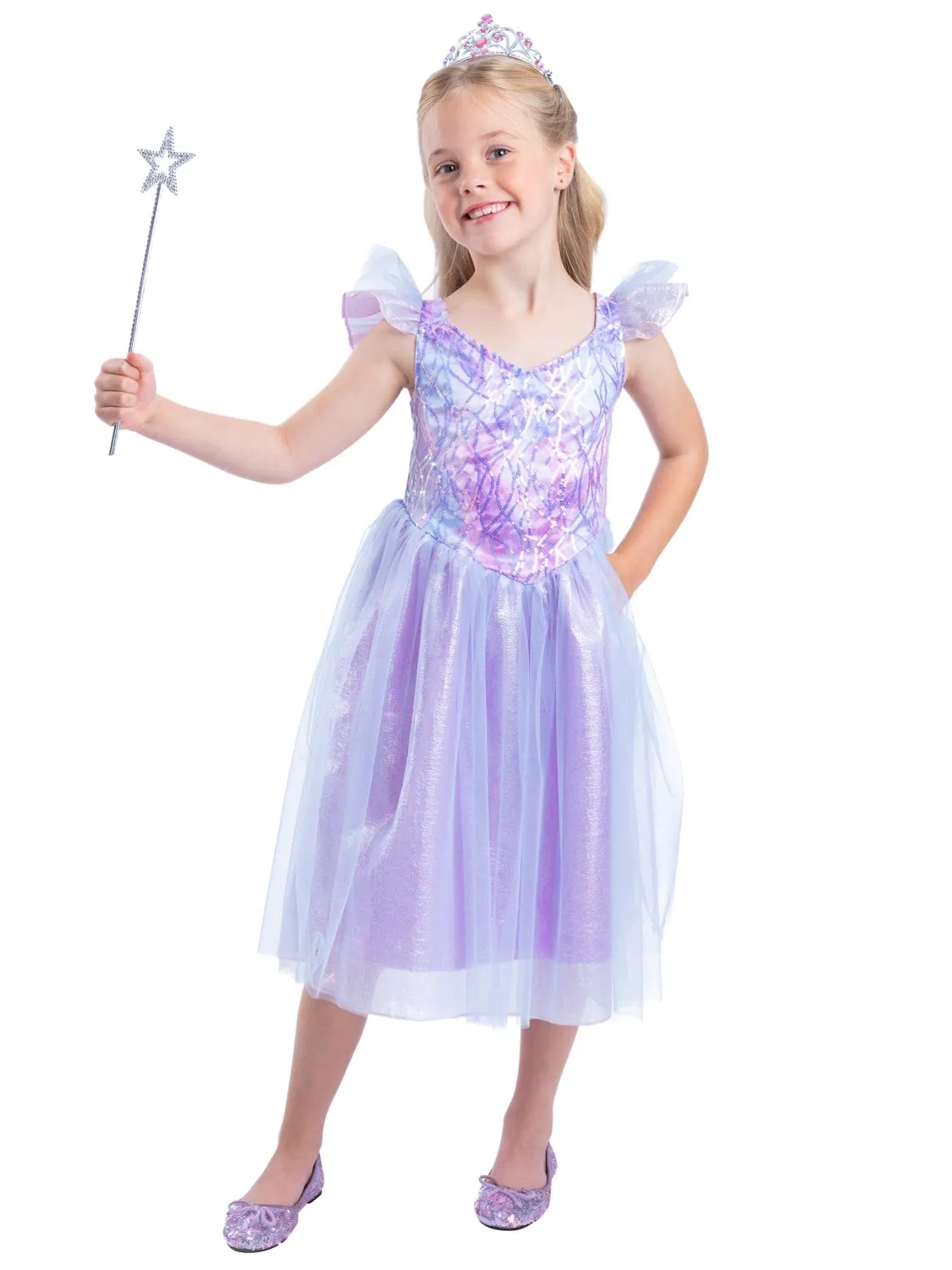 Smiffys Fairy Princess costume bambina M lilla 7-9 anni