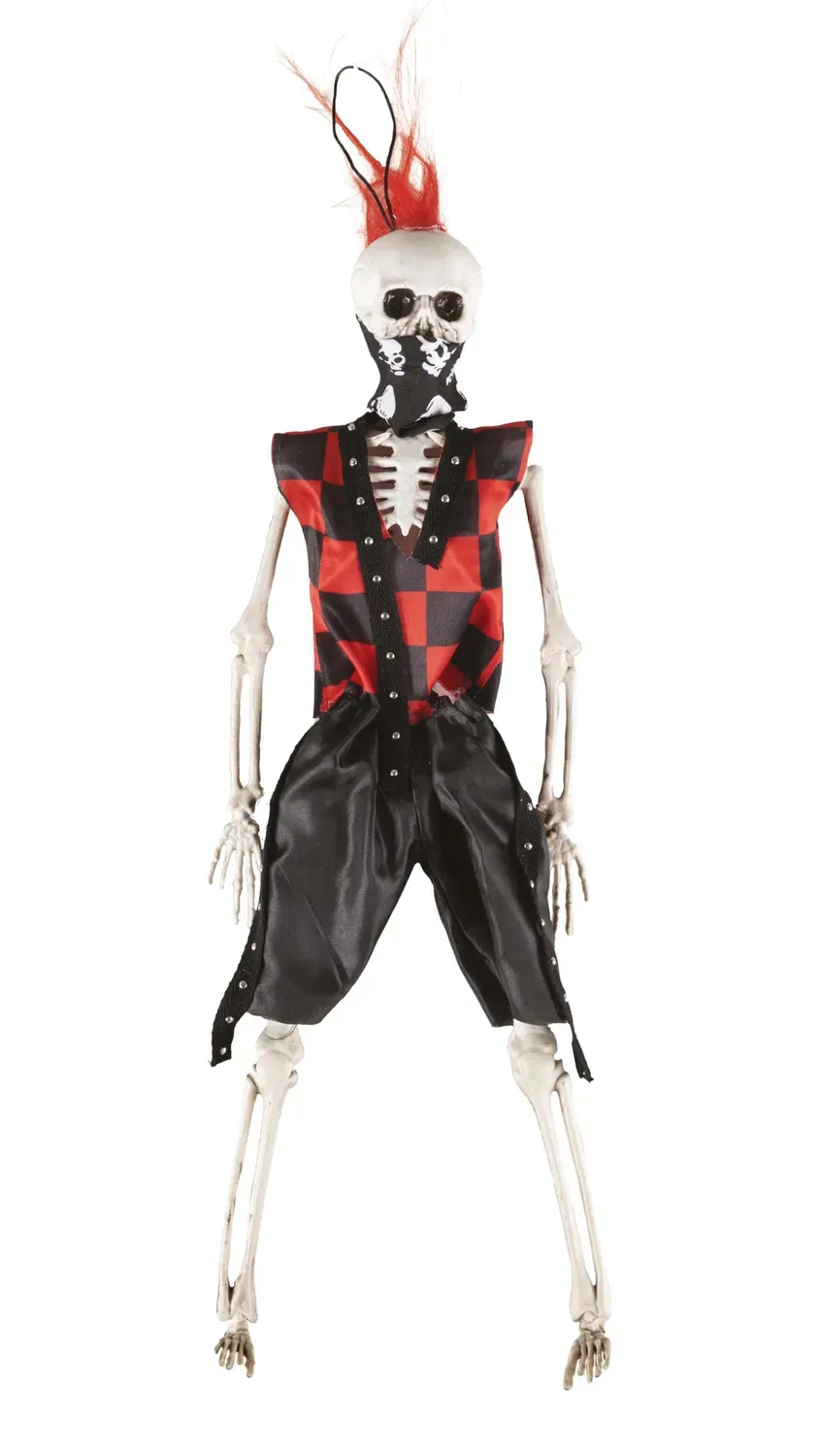 P'tit Clown re23004 scheletro punk decorazione 40 cm da appendere