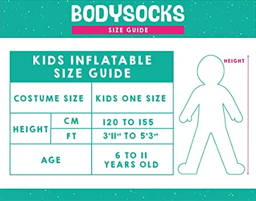 Bodysocks Banana costume gonfiabile bambini giallo
