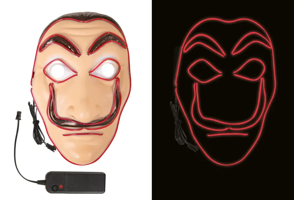 P'tit Clown Re54061 maschera LED Dalì luminosa