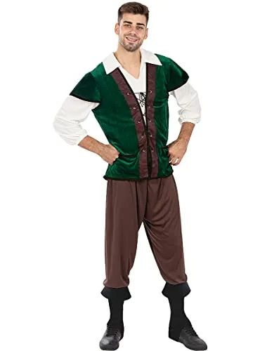 Funidelia Campagnolo Medievale costume uomo L marrone