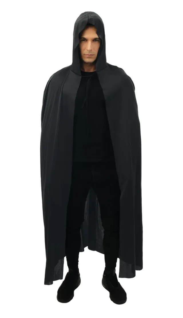 P'tit Clown 16210 mantella nera con cappuccio 150 cm
