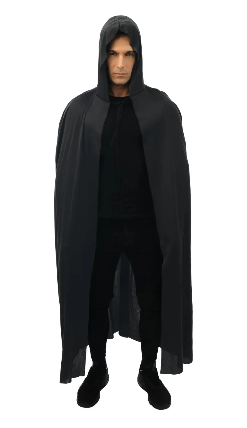 P'tit Clown 16210 mantella nera con cappuccio 150 cm