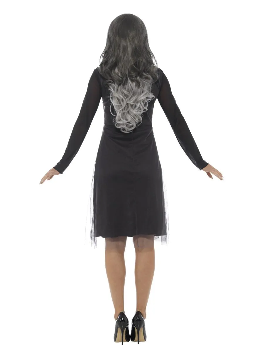 Smiffys Lady Skeleton costume donna S nero con vestito