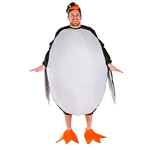 Bodysocks Pinguino Costume Gonfiabile Adulto con Accessori