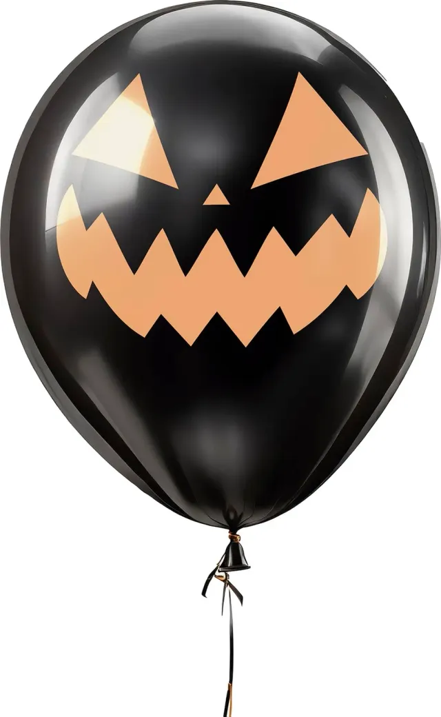 Fiestas Guirca Palloncini Halloween Zucca Nera 10 Pezzi