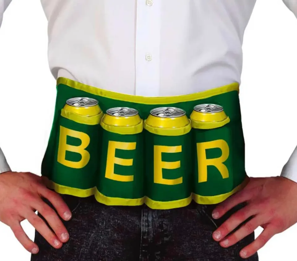 Fiestas Guirca Cintura Porta Birre 64x17 cm Verde Giallo