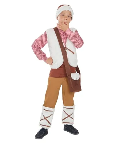 Funidelia Pastore Costume Bambino 5-6 Anni Natale 5 Pezzi