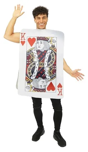 P'tit Clown Re di Cuori costume carta adulto unica
