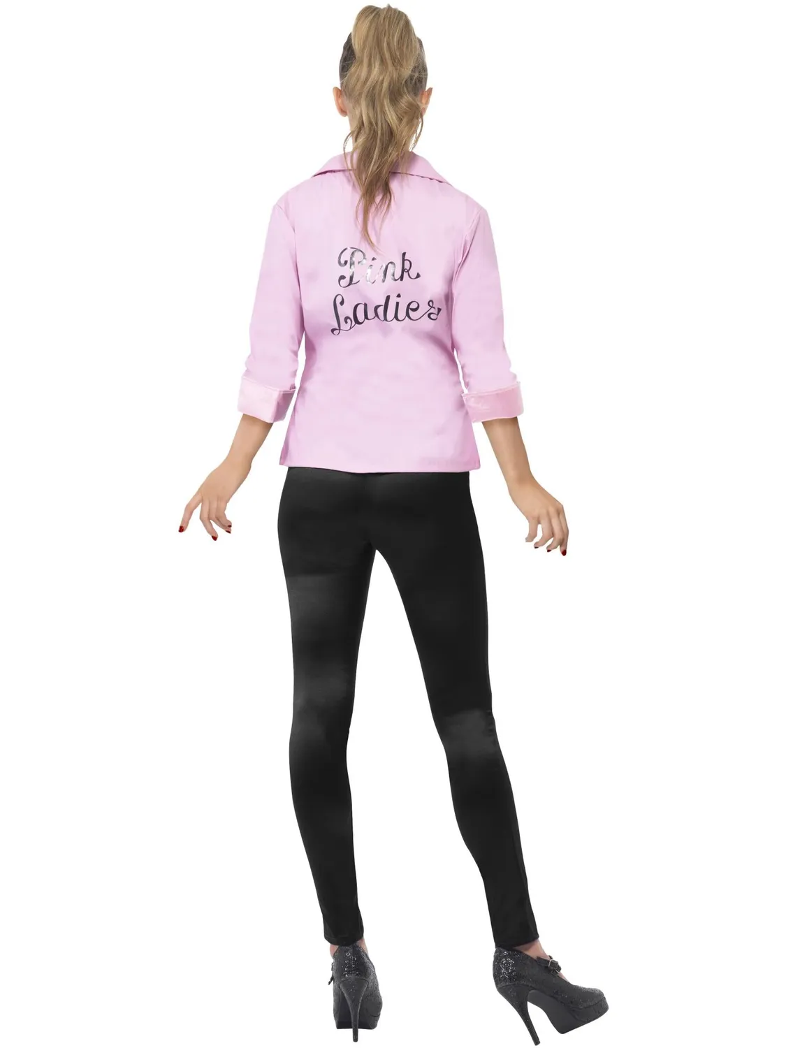 Smiffys Grease Pink Ladies giacca costume rosa M licenza