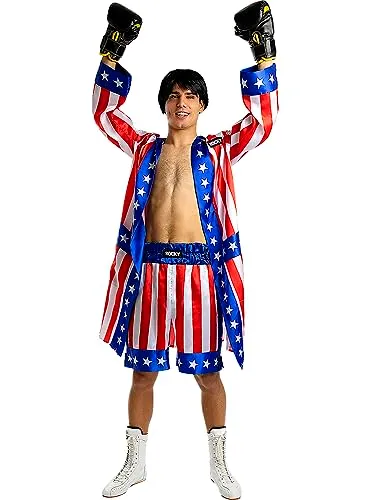 Funidelia Vestaglia Rocky uomo XL azzurra boxe
